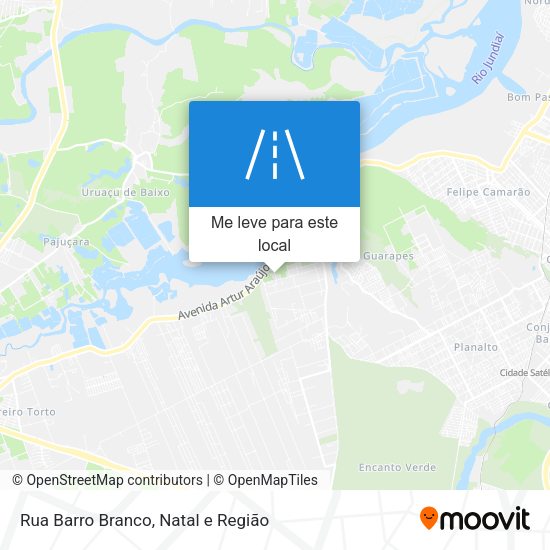 Rua Barro Branco mapa