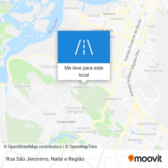 Rua São Jeronimo mapa