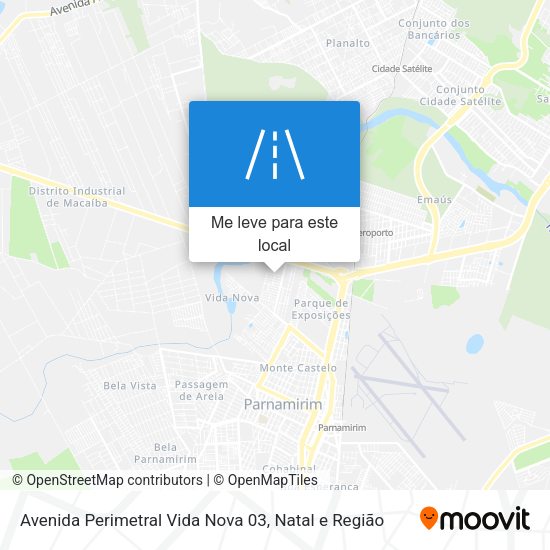 Avenida Perimetral Vida Nova 03 mapa