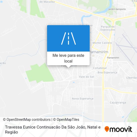 Travessa Eunice Continuacão Da São João mapa