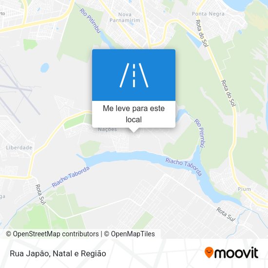 Rua Japâo mapa