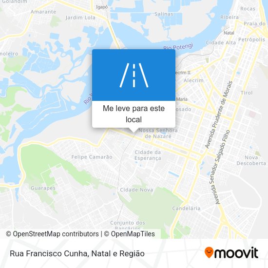Rua Francisco Cunha mapa