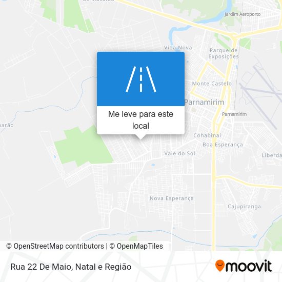 Rua 22 De Maio mapa