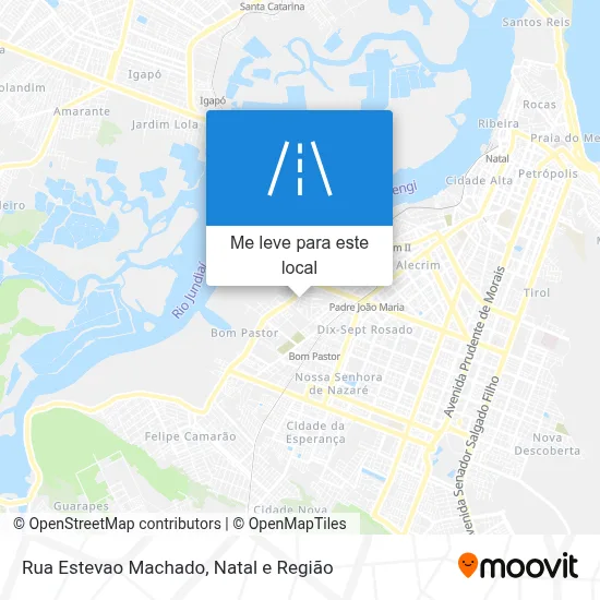 Rua Estevao Machado mapa