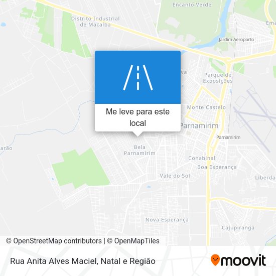 Rua Anita Alves Maciel mapa