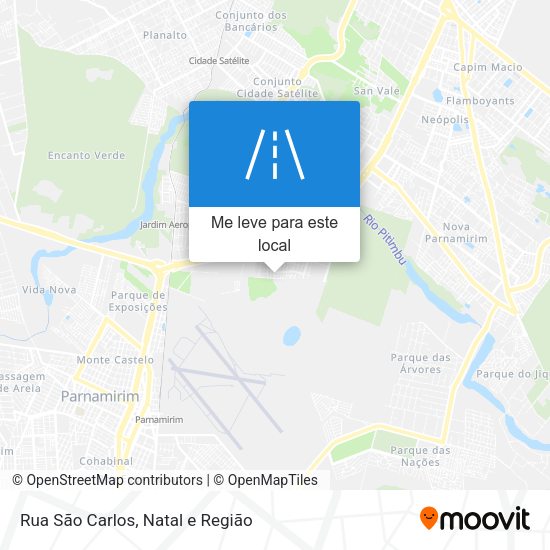 Rua São Carlos mapa