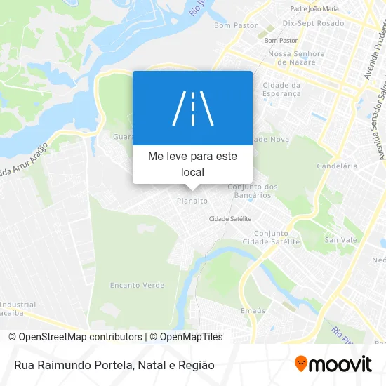 Rua Raimundo Portela mapa