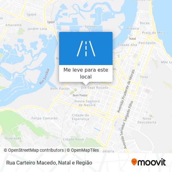 Rua Carteiro Macedo mapa