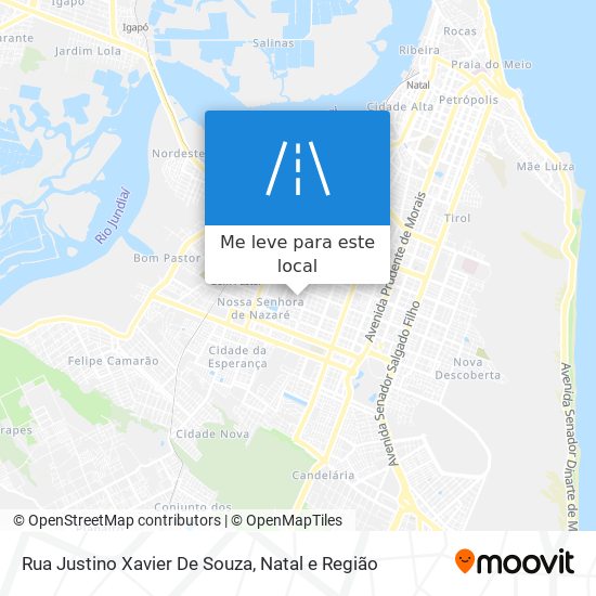 Rua Justino Xavier De Souza mapa