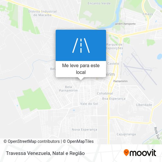 Travessa Venezuela mapa