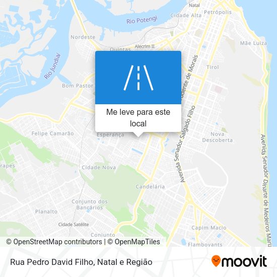 Rua Pedro David Filho mapa