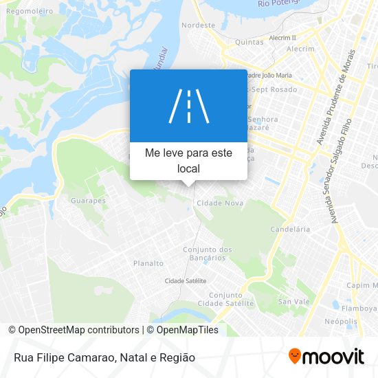 Rua Filipe Camarao mapa