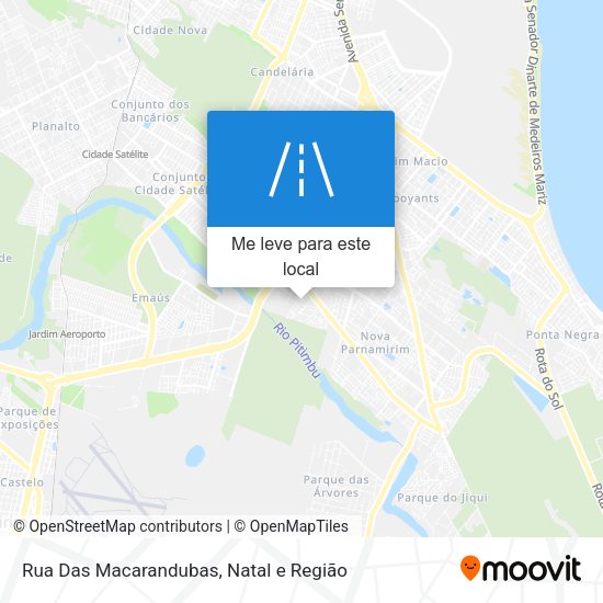 Rua Das Macarandubas mapa