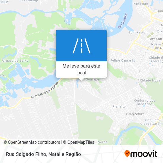 Rua Salgado Filho mapa