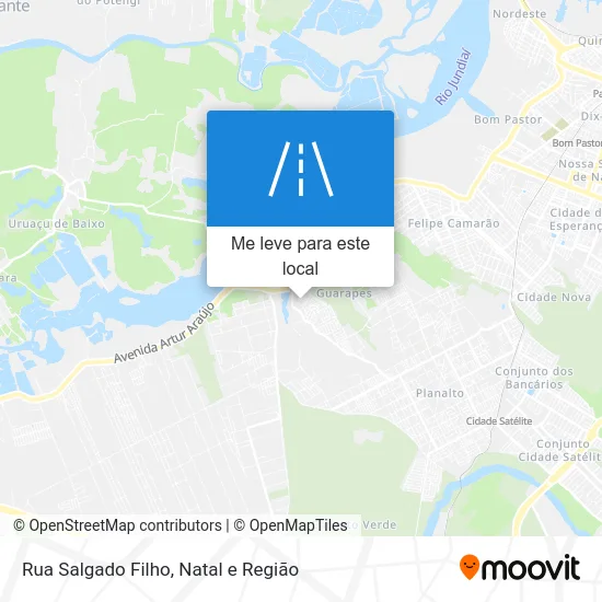 Rua Salgado Filho mapa