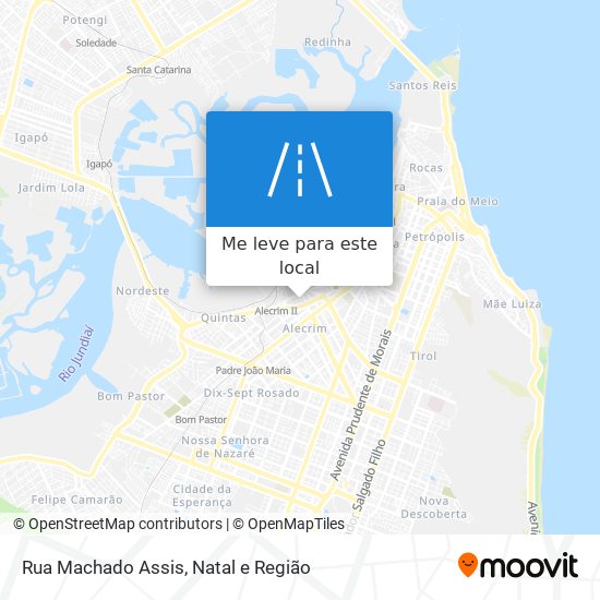 Rua Machado Assis mapa