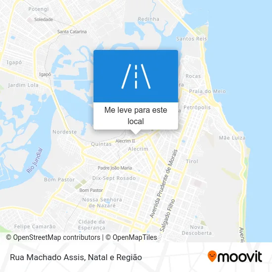 Rua Machado Assis mapa