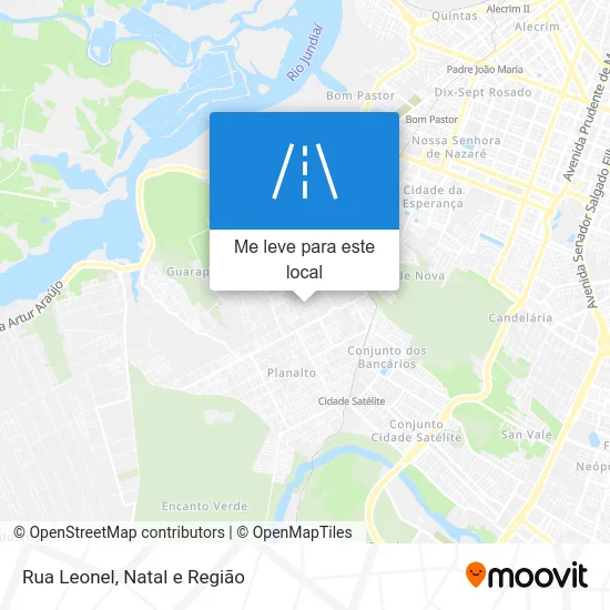 Rua Leonel mapa