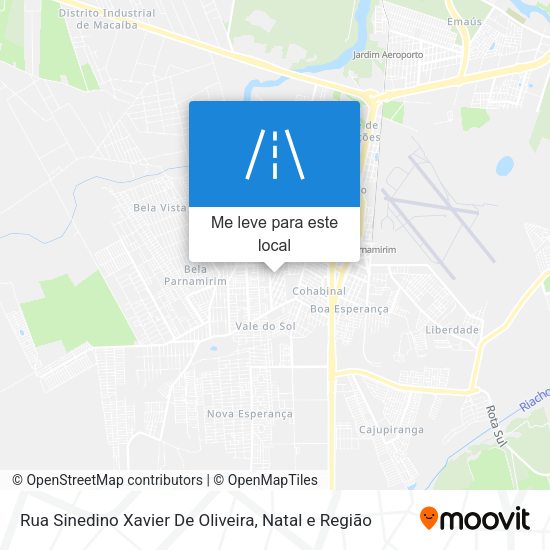 Rua Sinedino Xavier De Oliveira mapa