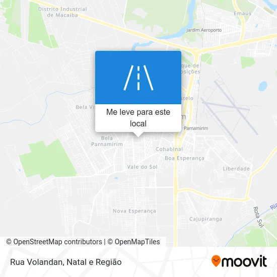 Rua Volandan mapa