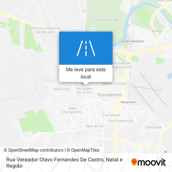 Rua Vereador Olavo Fernandes De Castro mapa