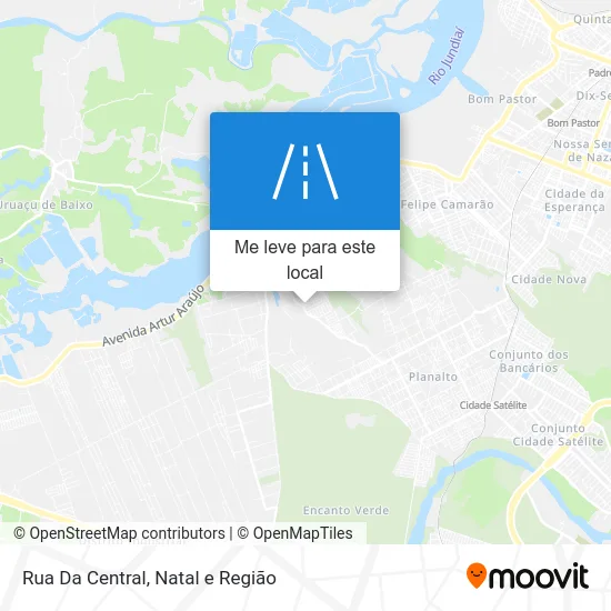 Rua Da Central mapa