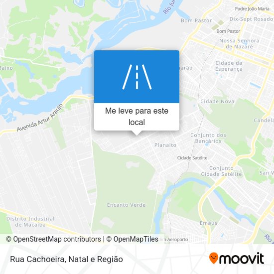 Rua Cachoeira mapa