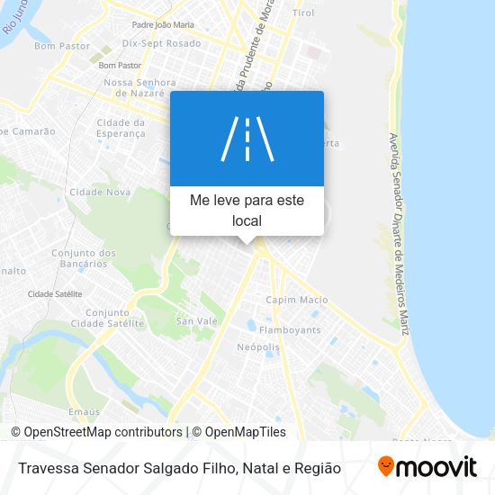 Travessa Senador Salgado Filho mapa