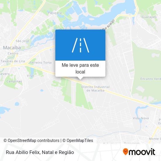 Rua Abilio Felix mapa