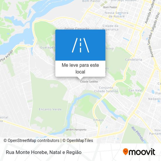 Rua Monte Horebe mapa