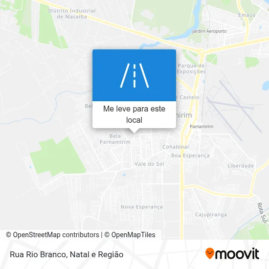 Rua Rio Branco mapa