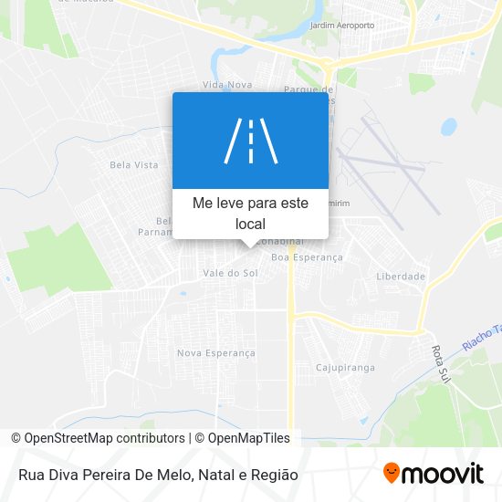 Rua Diva Pereira De Melo mapa