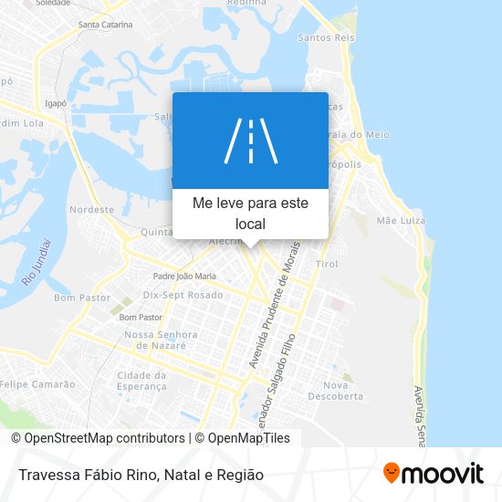 Travessa Fábio Rino mapa