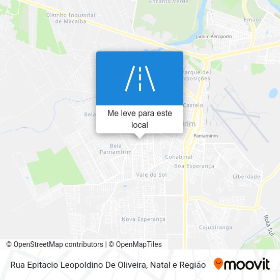 Rua Epitacio Leopoldino De Oliveira mapa