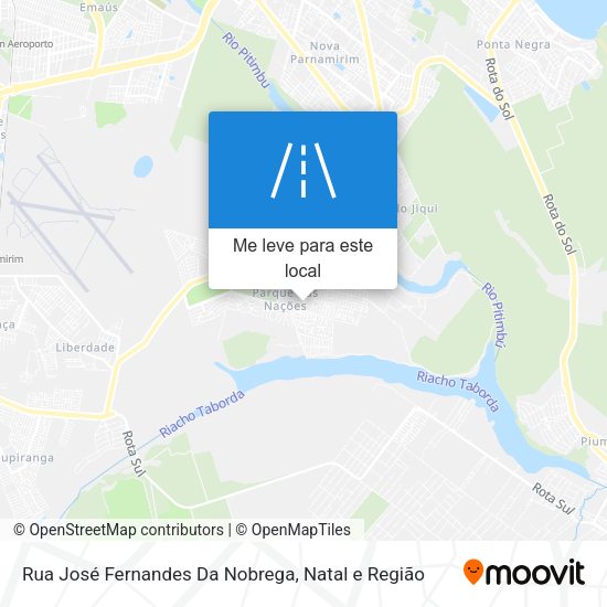 Rua José Fernandes Da Nobrega mapa