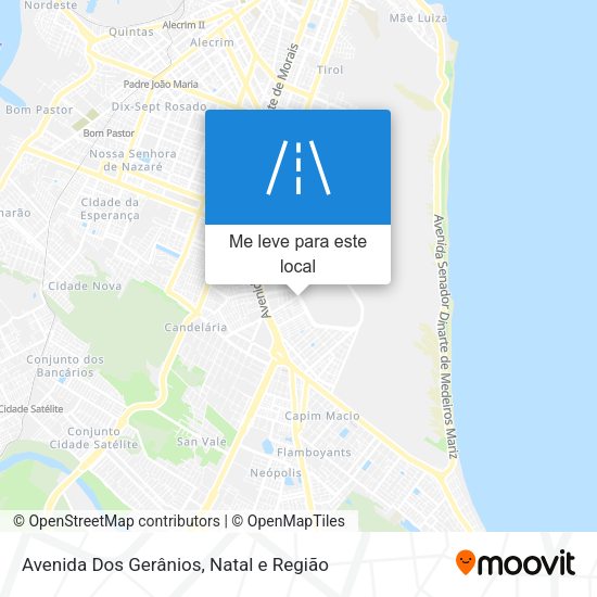 Avenida Dos Gerânios mapa