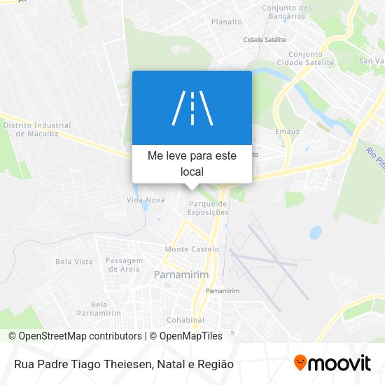 Rua Padre Tiago Theiesen mapa