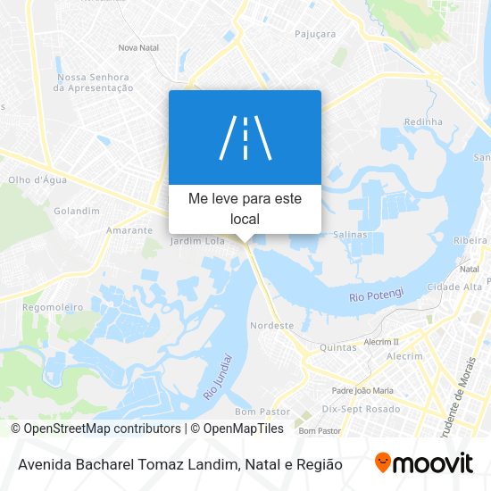 Avenida Bacharel Tomaz Landim mapa