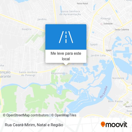 Rua Ceará-Mirim mapa