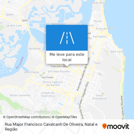 Rua Major Francisco Cavalcanti De Oliveira mapa