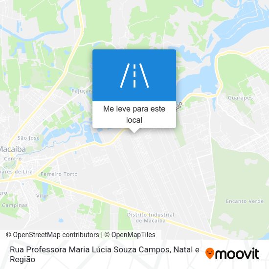 Rua Professora Maria Lúcia Souza Campos mapa