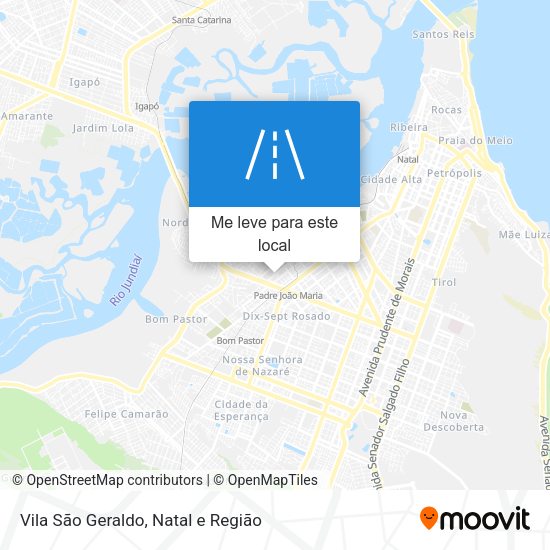 Vila São Geraldo mapa