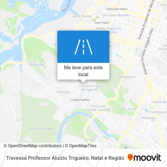 Travessa Professor Aluizio Trigueiro mapa
