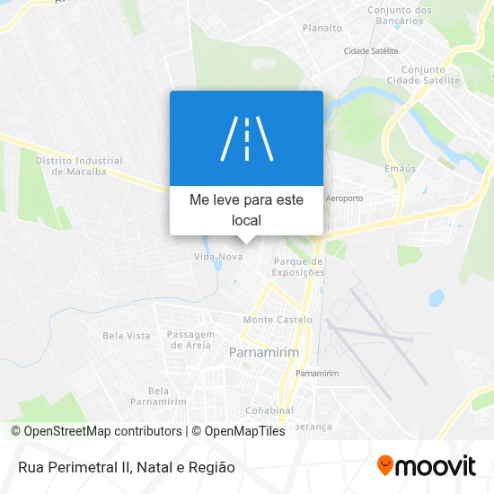 Rua Perimetral II mapa