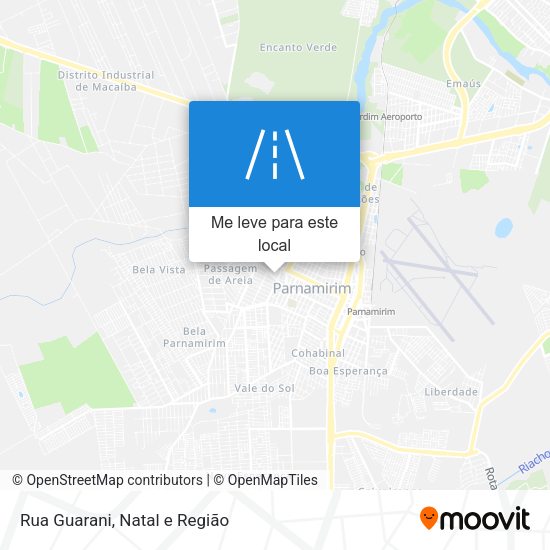 Rua Guarani mapa