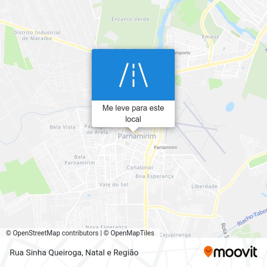 Rua Sinha Queiroga mapa