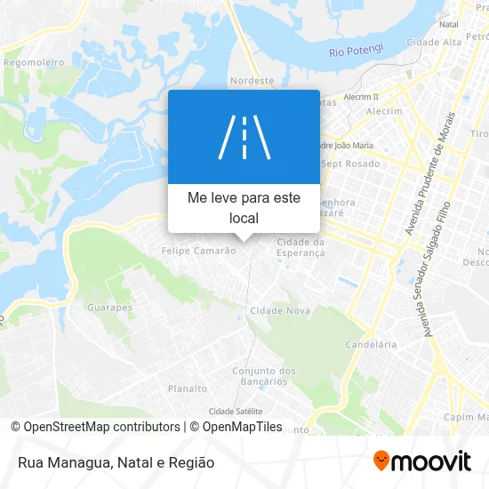 Rua Managua mapa