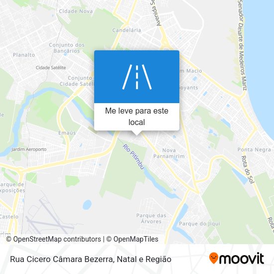Rua Cicero Câmara Bezerra mapa