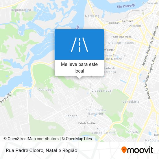 Rua Padre Cícero mapa