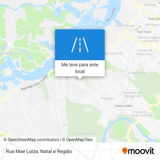 Rua Mae Luiza mapa